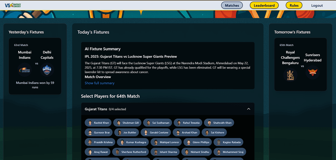 Fantasy Cricket