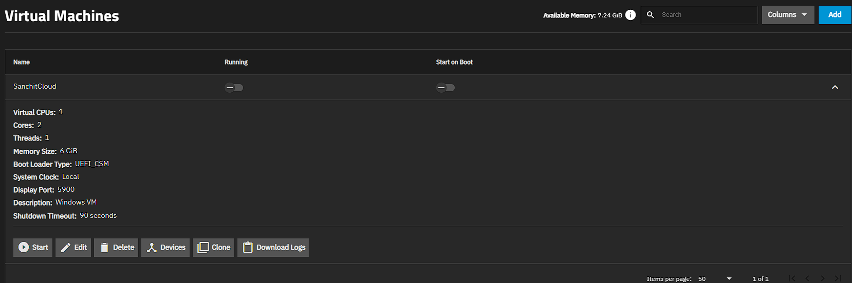 VM Configuration